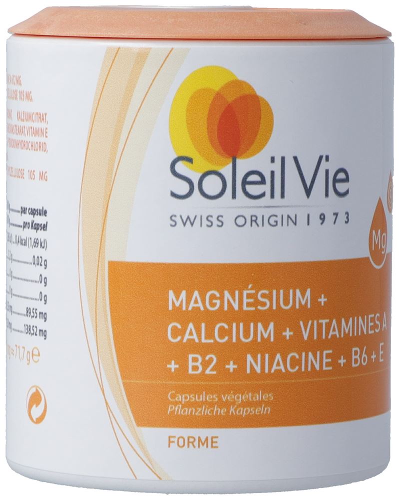 SOLEIL VIE magnésium calcium + vitamin