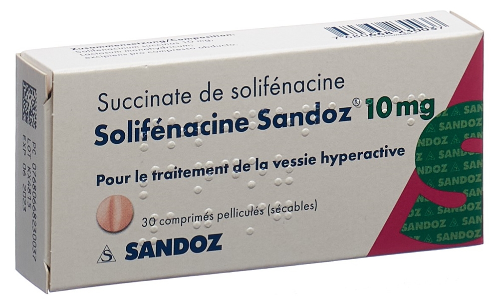 SOLIFENACINE Sandoz 10 mg, Bild 2 von 2