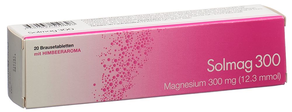 SOLMAG cpr eff arôme framboise bte 20 pce, image principale
