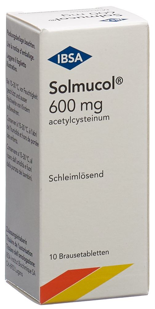 SOLMUCOL Brausetabl 600 mg Ds 10 Stk, Hauptbild