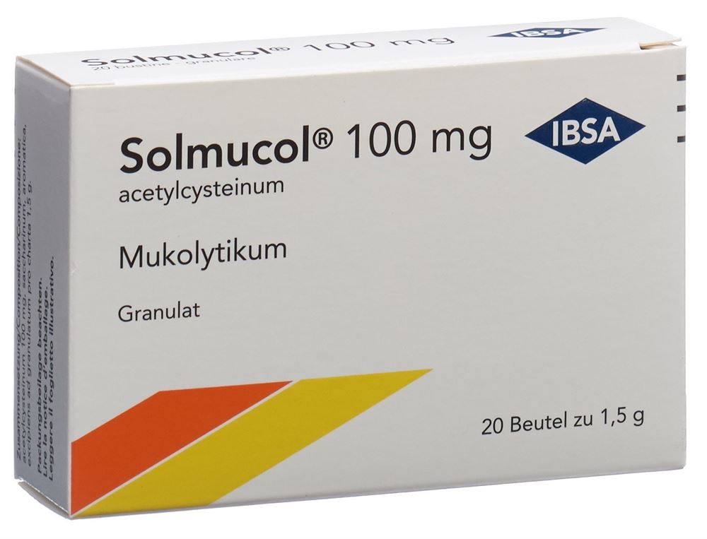 SOLMUCOL Gran 100 mg ohne Zucker Btl 1.5 g, Hauptbild