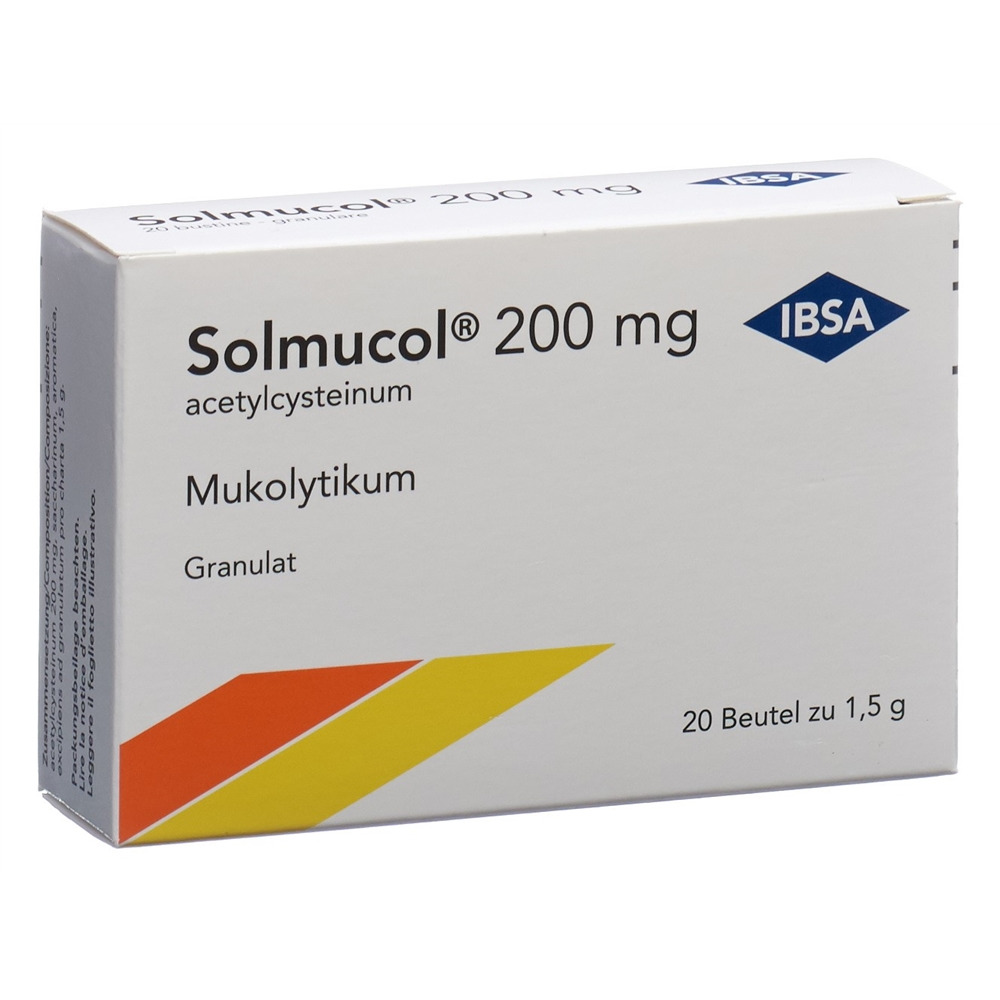 SOLMUCOL Gran 200 mg ohne Zucker Btl 1.5 g