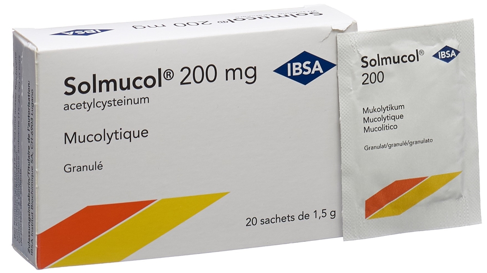 SOLMUCOL gran 200 mg sans sucre sach 1.5 g, image 3 sur 5