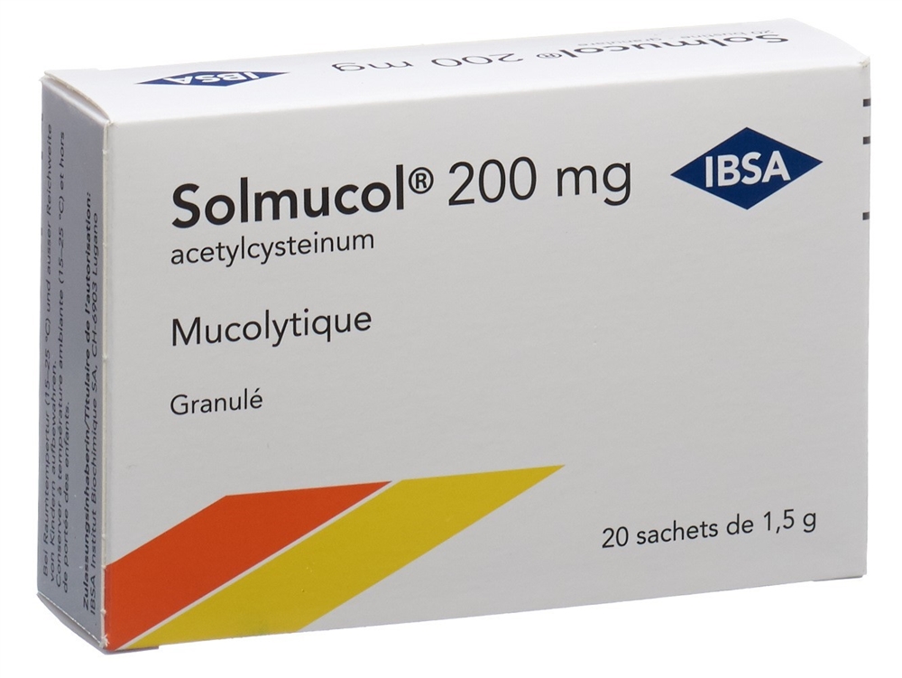 SOLMUCOL gran 200 mg sans sucre sach 1.5 g, image 4 sur 5