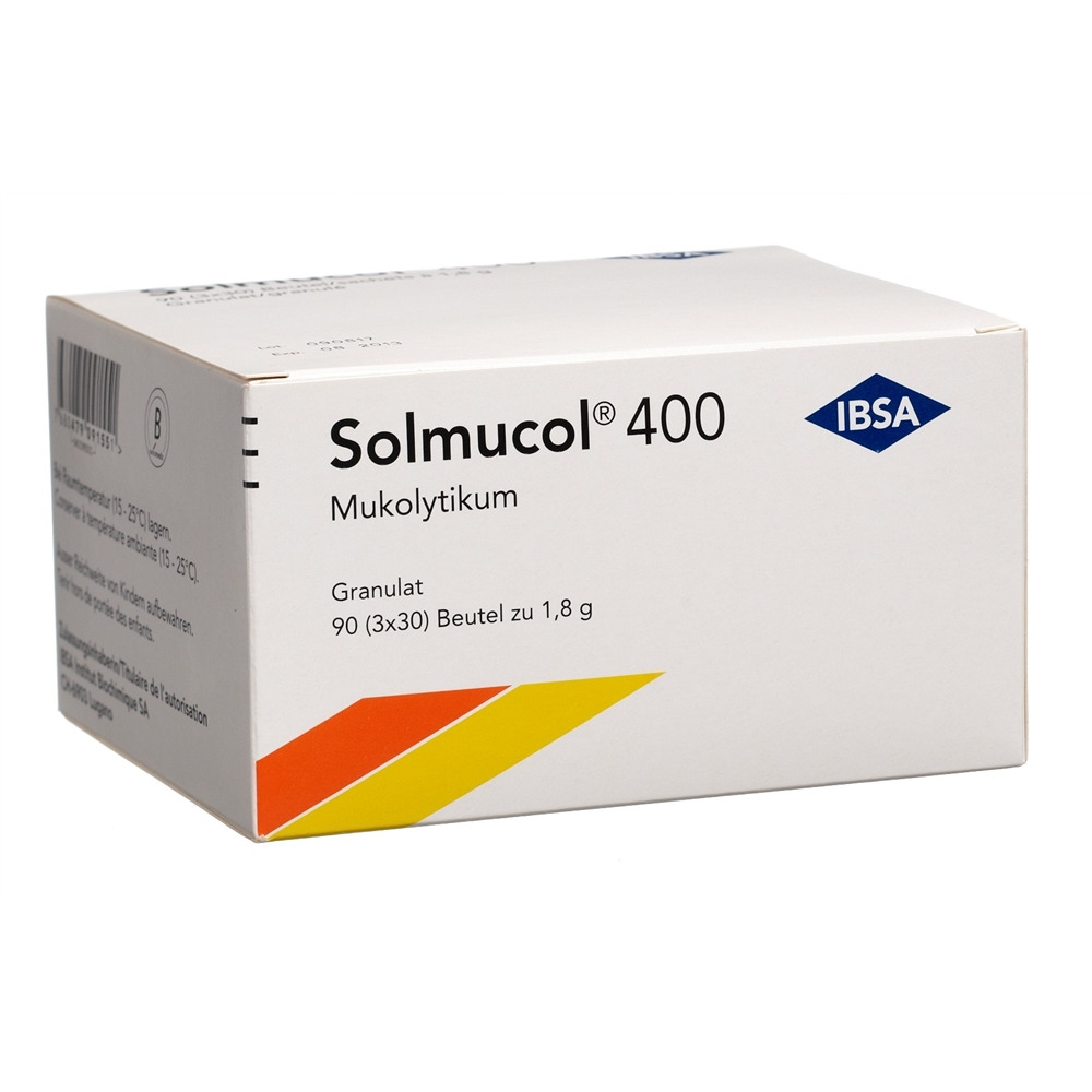 SOLMUCOL Gran 400 mg ohne Zucker Btl 1.8 g