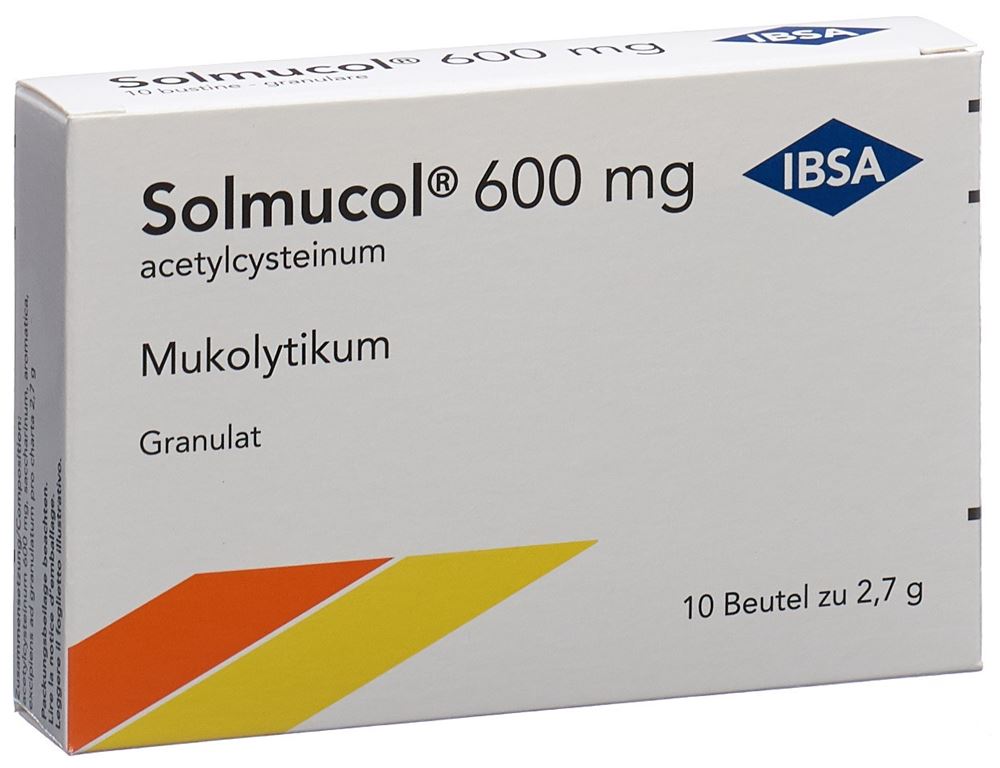 SOLMUCOL Gran 600 mg ohne Zucker (D) Btl 10 Stk