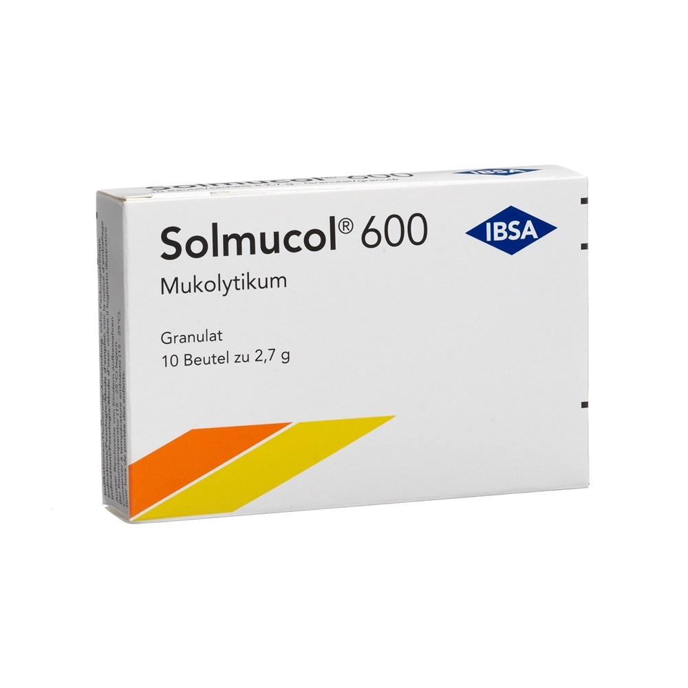 SOLMUCOL gran 600 mg sans sucre (D) sach 10 pce