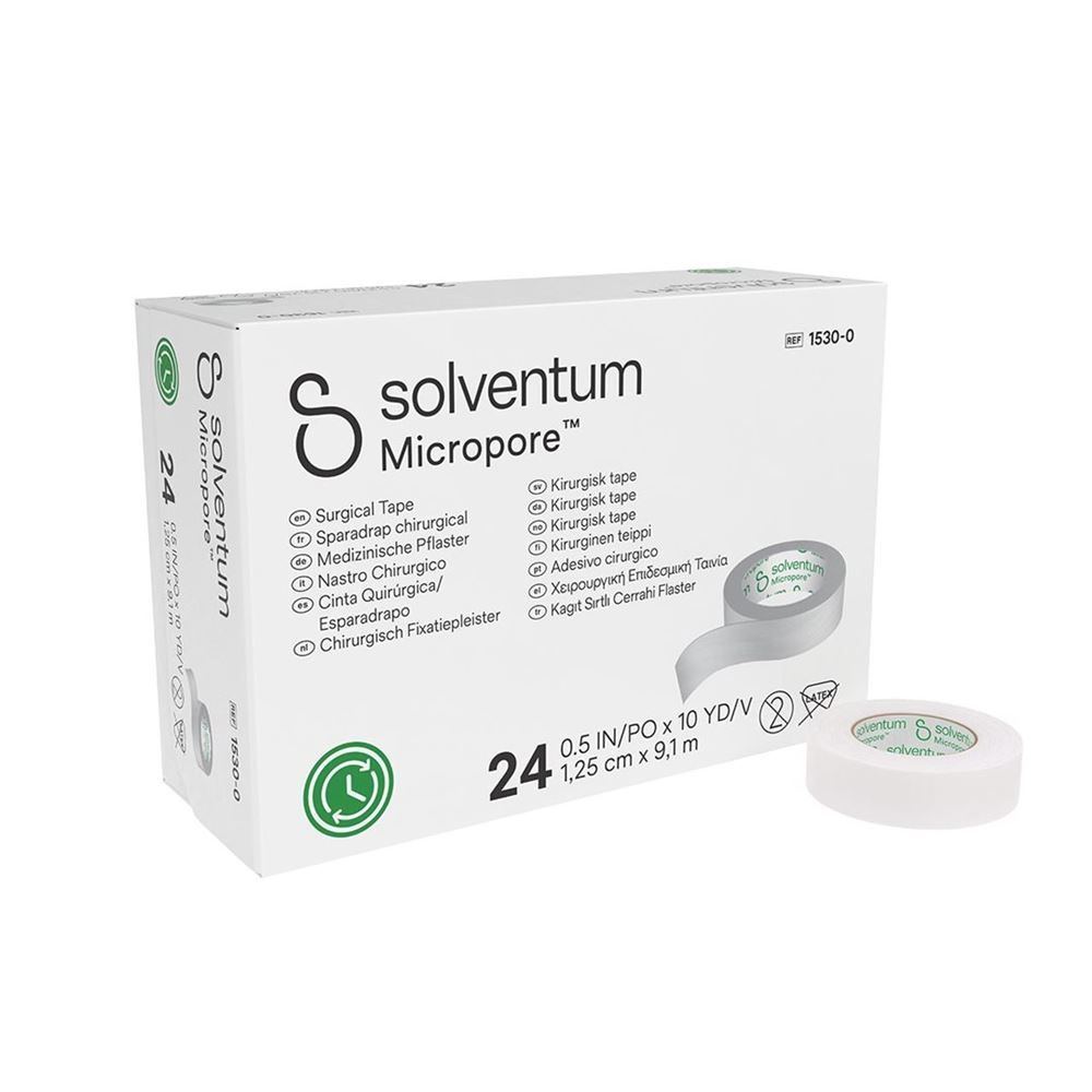 SOLVENTUM Micropore Rollenpflaster ohne Dispenser
