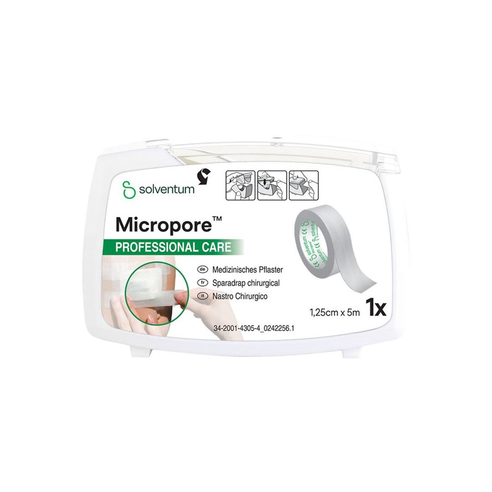 SOLVENTUM Micropore Vlies Rollenpflaster