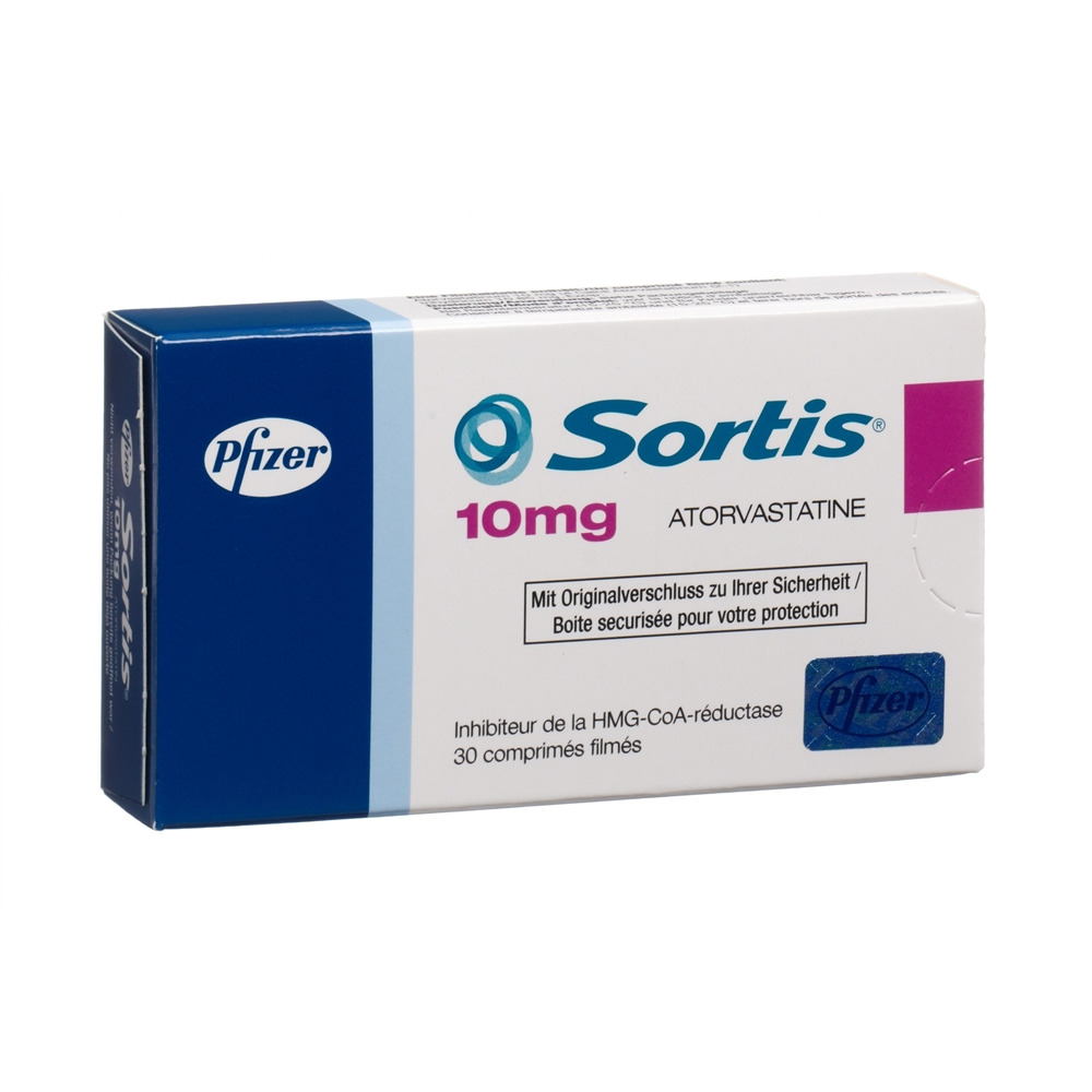 SORTIS cpr pell 10 mg blist 30 pce, image 2 sur 2