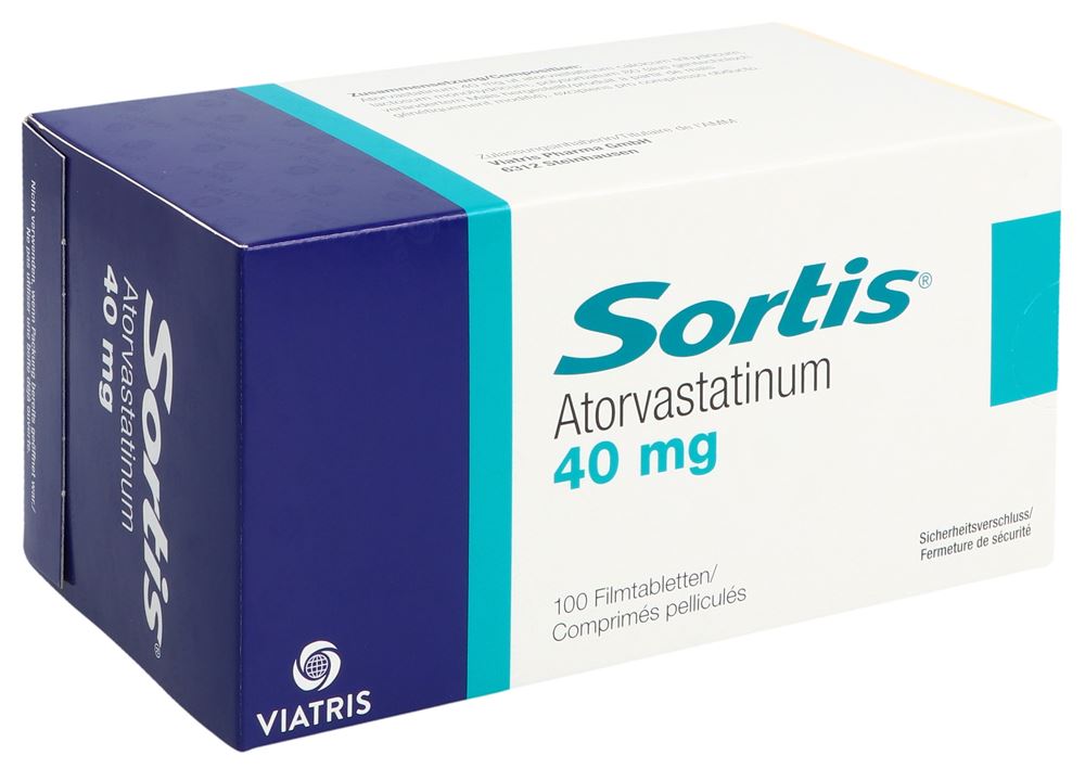 SORTIS Filmtabl 40 mg Blist 100 Stk, Hauptbild