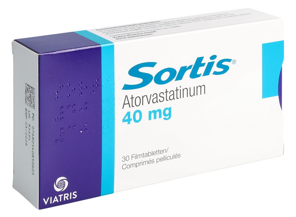 Sortis 30 SORTIS Filmtabl 40 mg Blist 30 Stk | Coop Vitality Apotheke