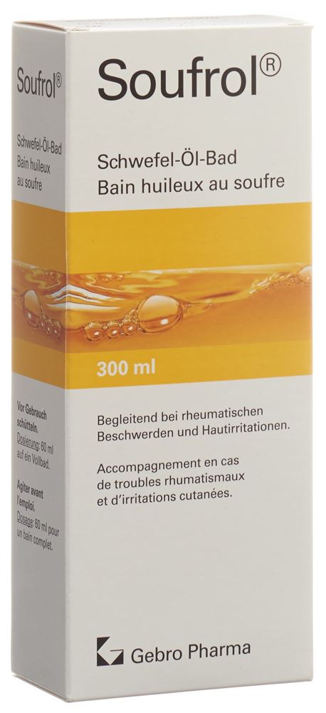 SOUFROL bain huileux au soufre