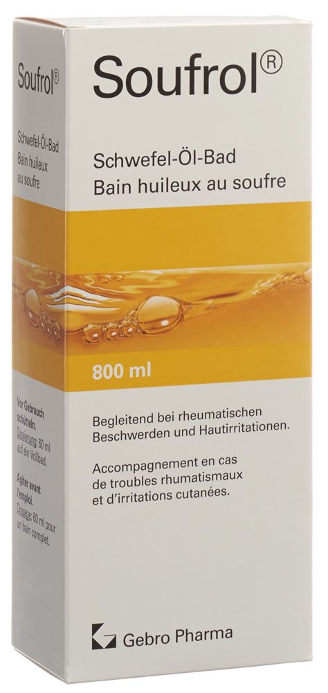 SOUFROL bain huileux au soufre