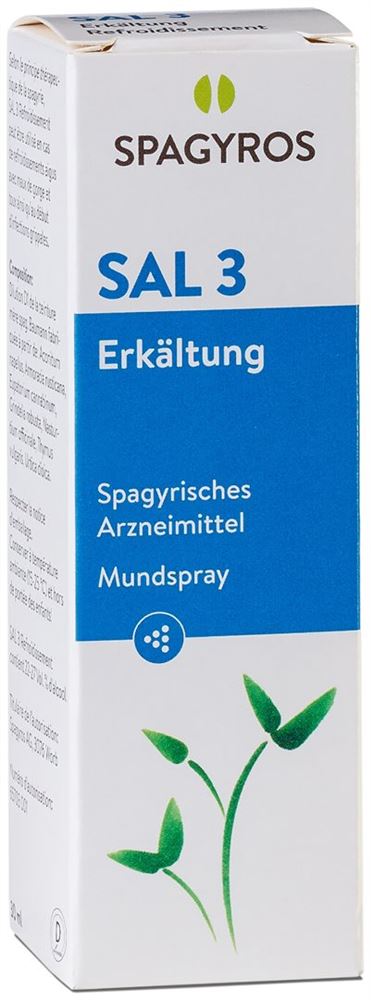 Spagyros SAL 3 refroidissements spray buccal, image principale