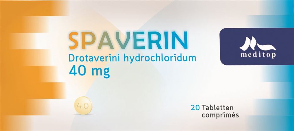 SPAVERIN Tabl 40 mg Blist 20 Stk, Hauptbild SPAVERIN Tabl 40 mg Blist 20 Stk, Hauptbild