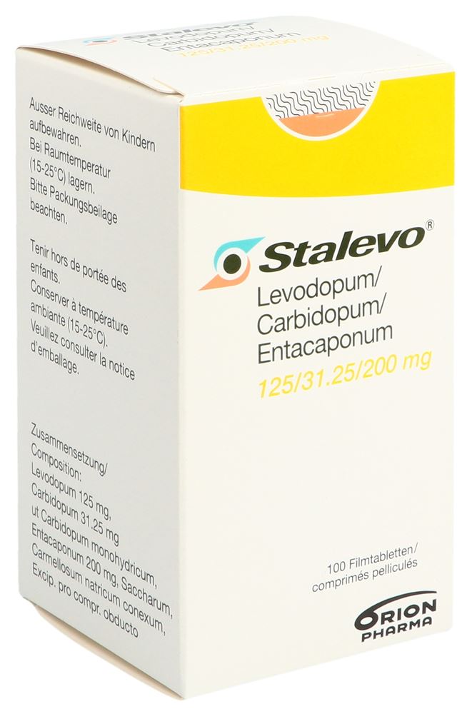 STALEVO cpr pell 125/31.25/200mg bte 100 pce, image principale