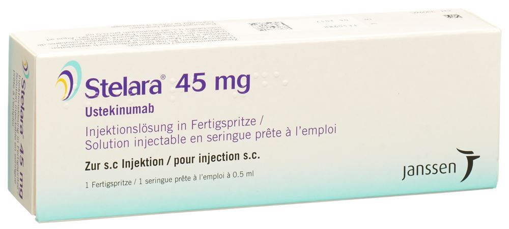 STELARA sol inj 45 mg/0.5ml seringue préremplie ser pré 0.5 ml, image principale
