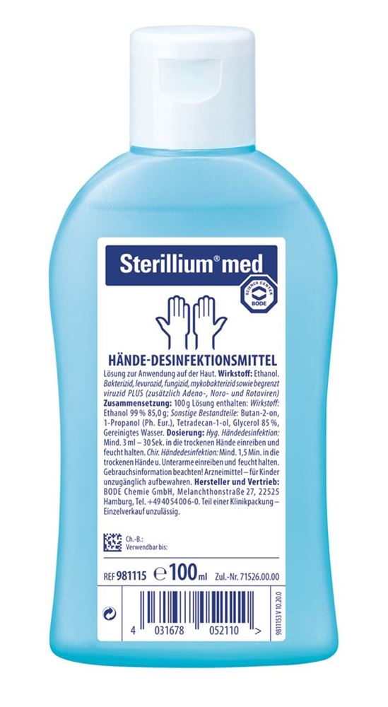 STERILLIUM med Händedesinfektion, Hauptbild