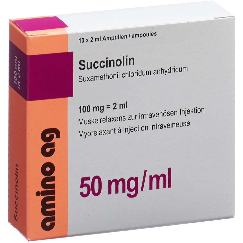 Succinolin Inj Lös 100 mg/2ml Amp 2 ml, Hauptbild