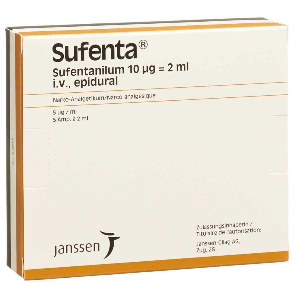 SUFENTA Inj Lös 10 mcg/2ml Amp 2 ml