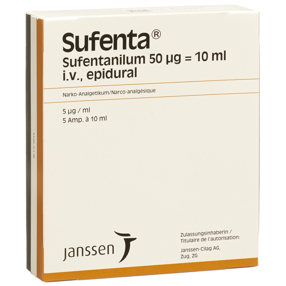 SUFENTA Inj Lös 50 mcg/10ml Amp 10 ml, Hauptbild