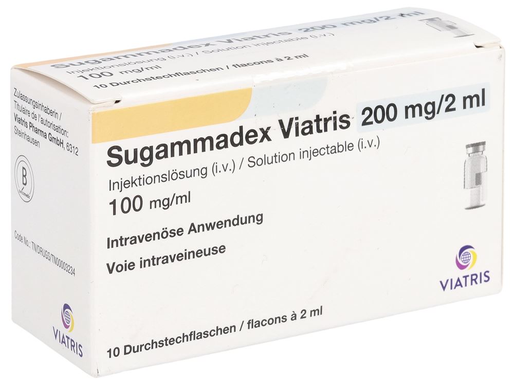 SUGAMMADEX Viatris 200 mg/2ml, image principale