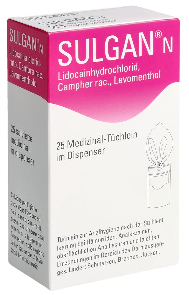 SULGAN Medizinal-Tüchlein, Hauptbild