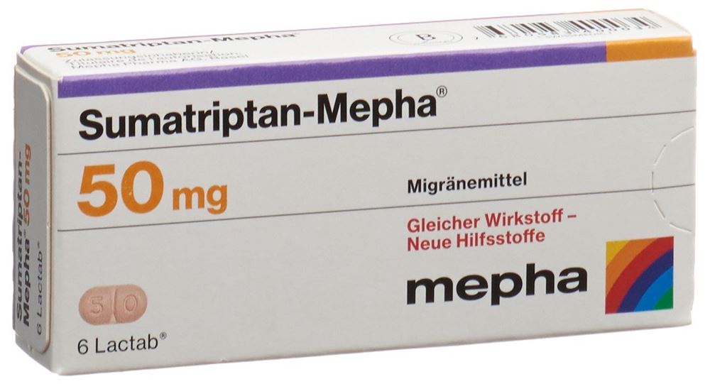 SUMATRIPTAN Mepha 50 mg, image principale