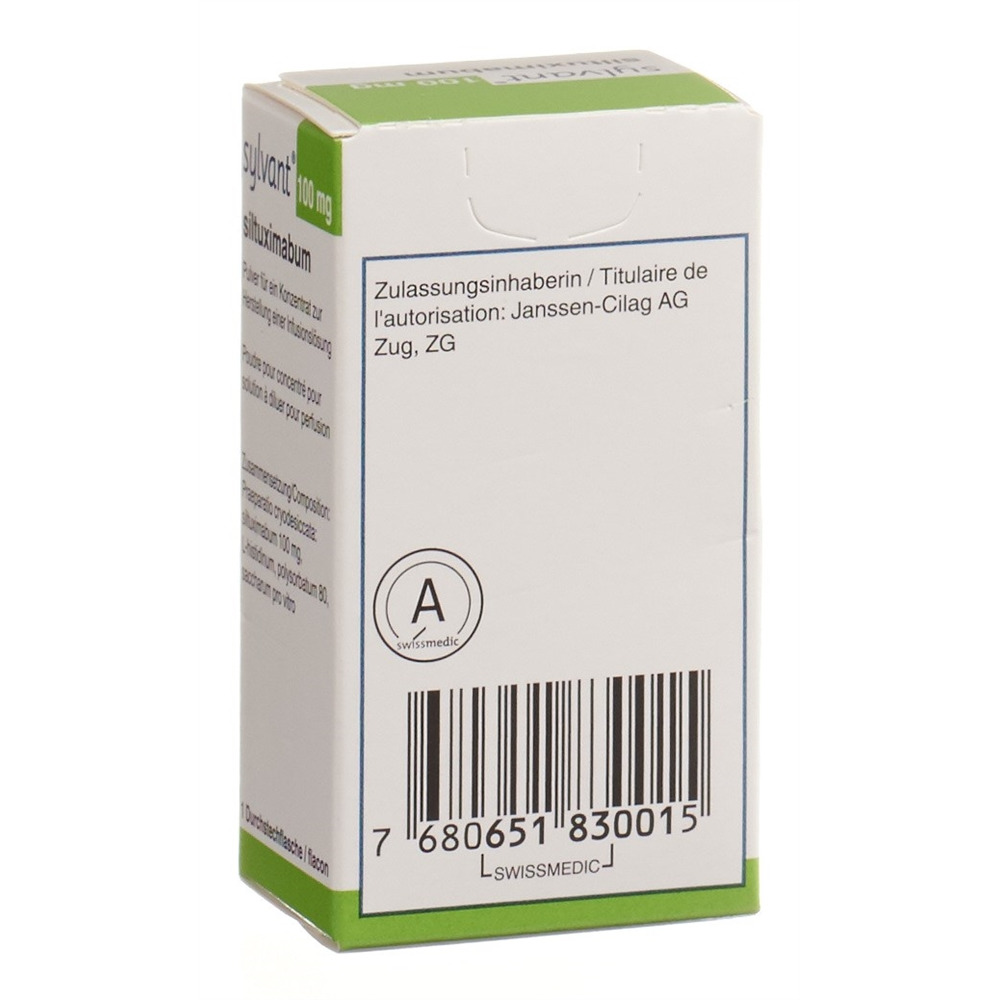 SYLVANT subst sèche 100 mg flac 1 pce, image 2 sur 2