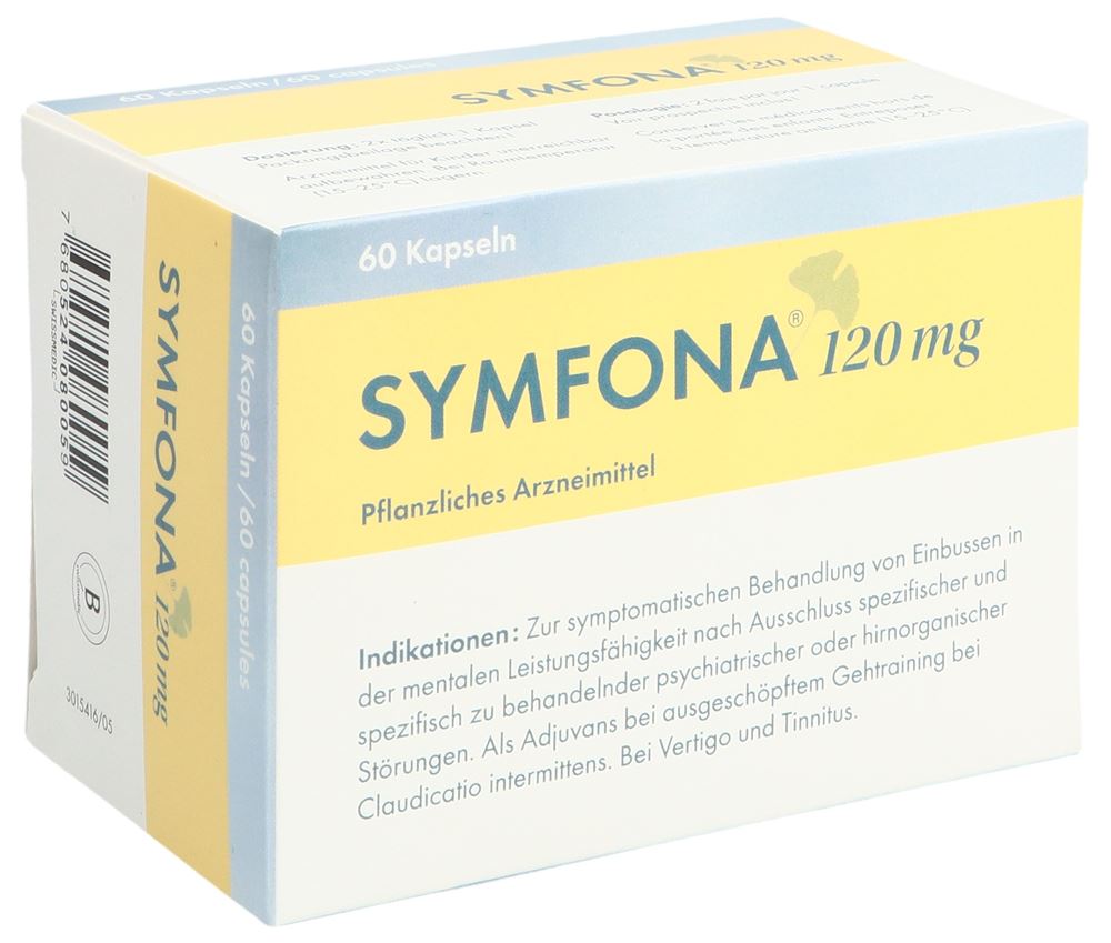 SYMFONA Kaps 120 mg Blist 60 Stk, Hauptbild