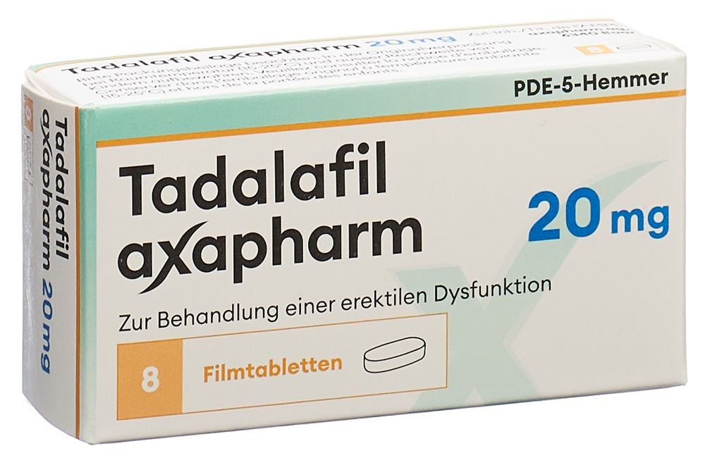 TADALAFIL axapharm 20 mg, Hauptbild