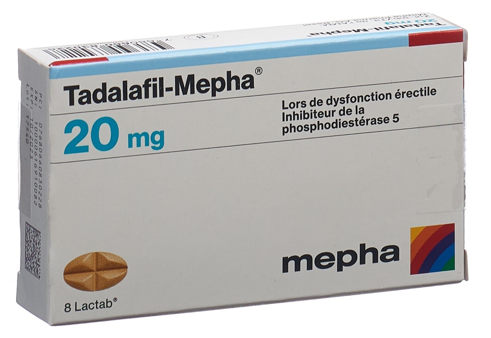 TADALAFIL Mepha 20 mg, Bild 2 von 2