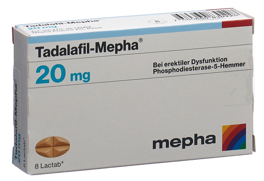 TADALAFIL Mepha 20 mg, Hauptbild