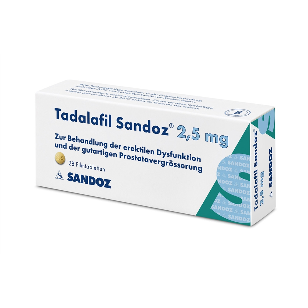 TADALAFIL Sandoz 2.5 mg, image principale