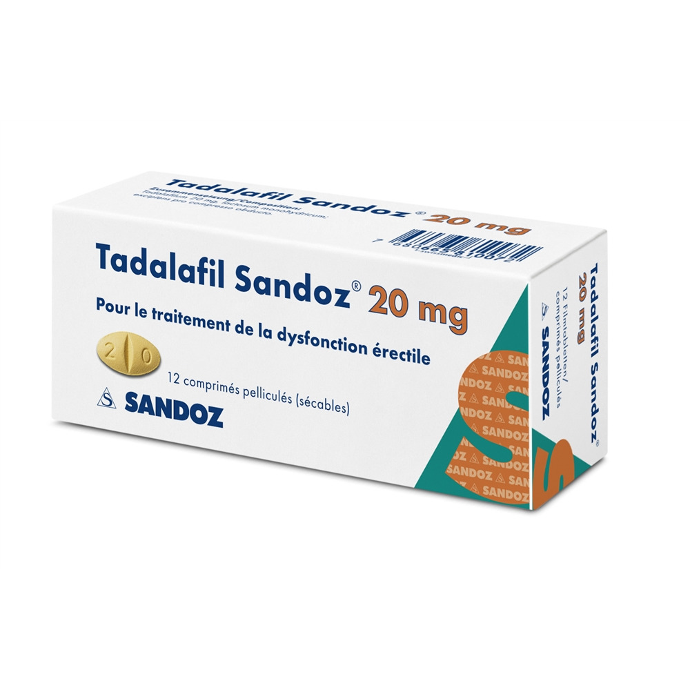 TADALAFIL Sandoz 20 mg, image 2 sur 2
