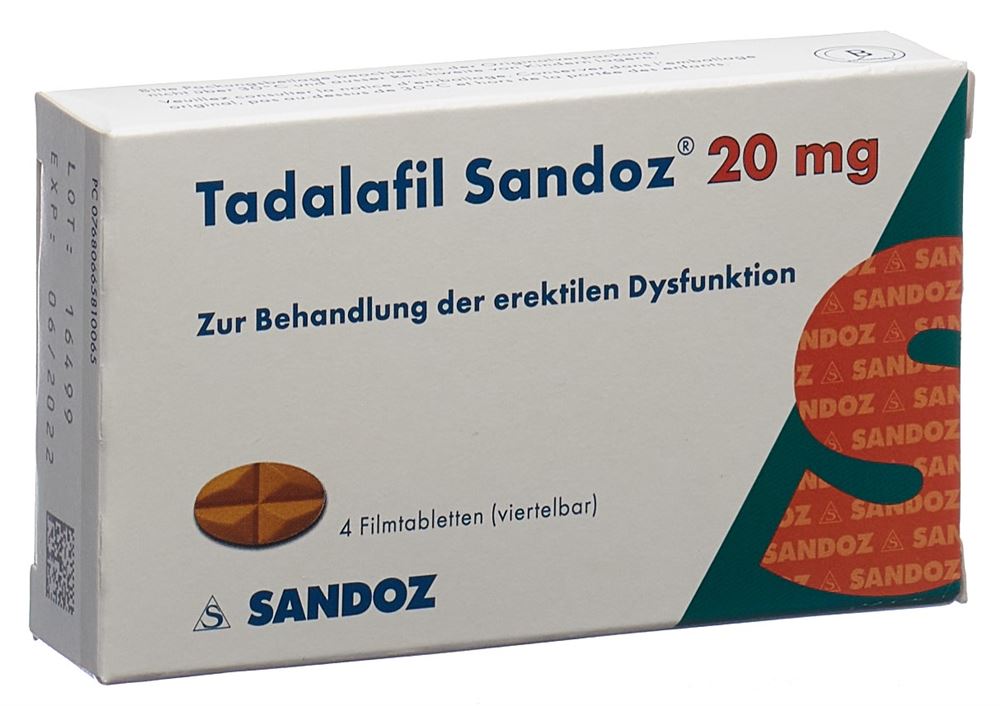 TADALAFIL Sandoz 20 mg