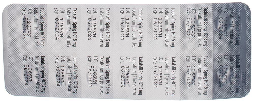TADALAFIL Spirig HC 5 mg, image 2 sur 3