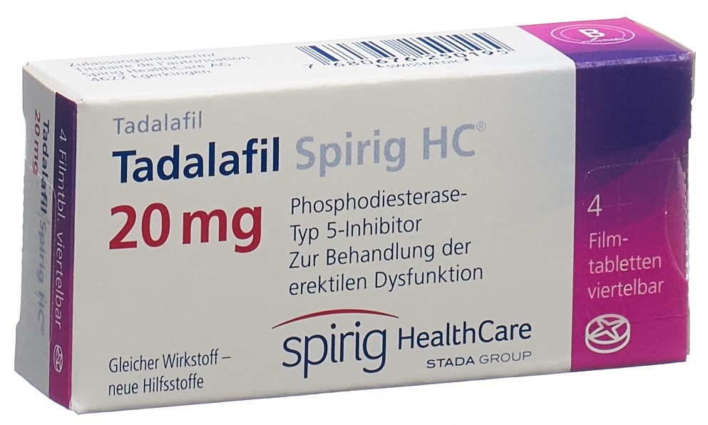TADALAFIL Spirig HC 20 mg, Hauptbild