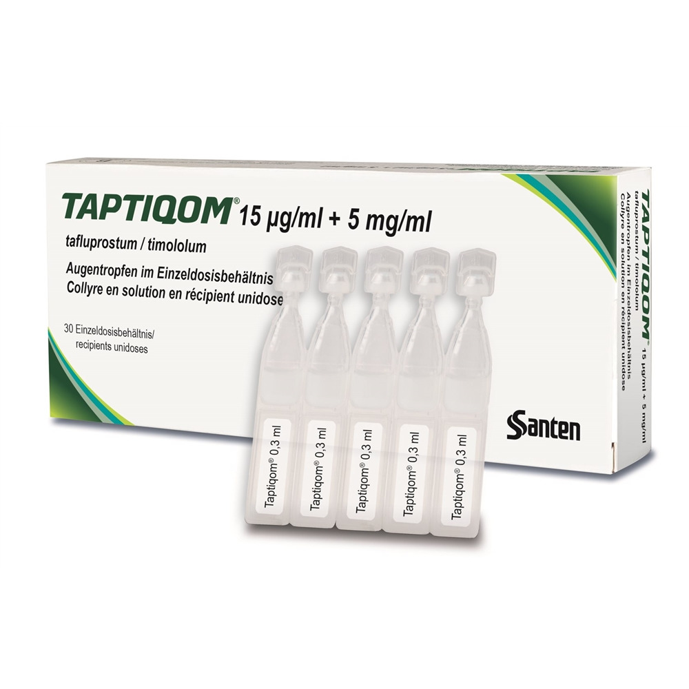 TAPTIQOM gtt opht 15mcg/ml + 5mg/ml monodos 0.3 ml, image principale