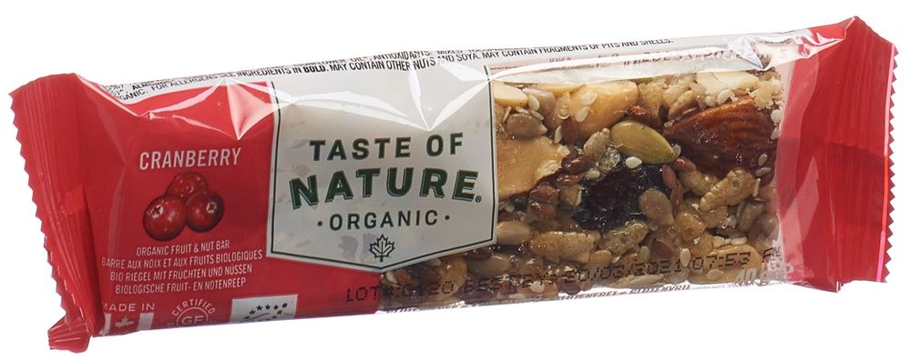 TASTE OF NATURE Riegel
