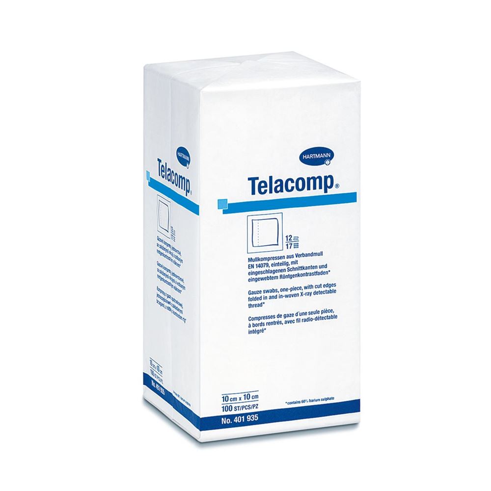 TELACOMP 10x10cm stérile 16 plis 10 pce