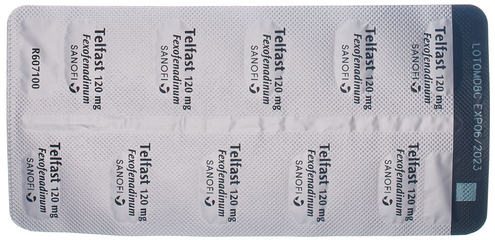 Telfast cpr pell 120 mg blist 10 pce, image 2 sur 4