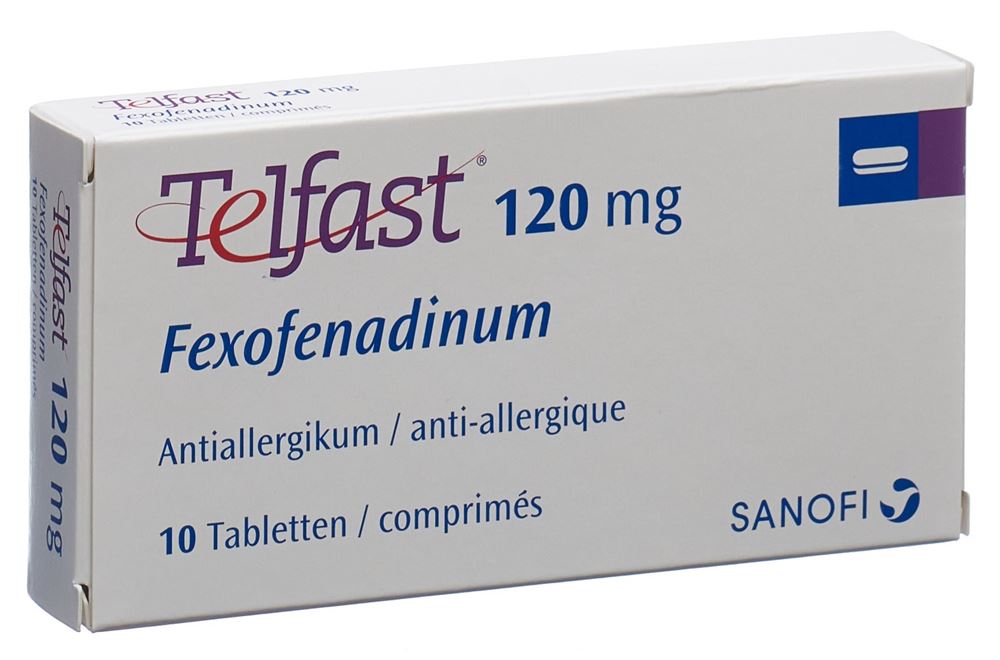 Telfast cpr pell 120 mg blist 10 pce, image principale