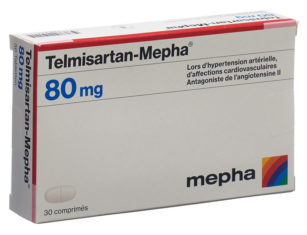 TELMISARTAN Mepha 80 mg, image 2 sur 2