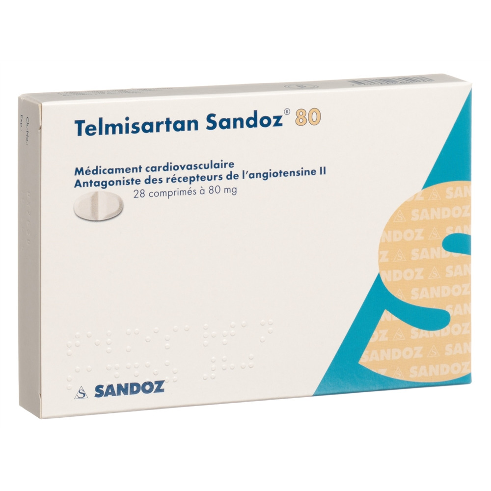 TELMISARTAN Sandoz 80 mg, image 2 sur 2