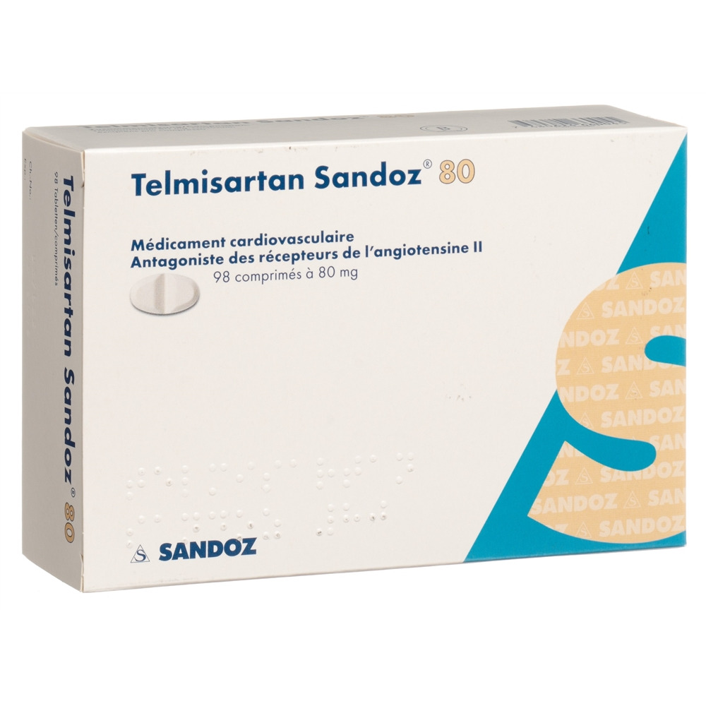 TELMISARTAN Sandoz 80 mg, image 2 sur 2