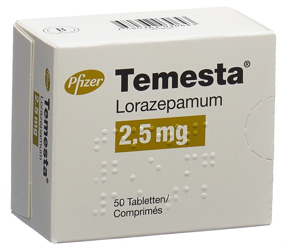 Temesta cpr 2.5 mg blist 50 pce, image principale