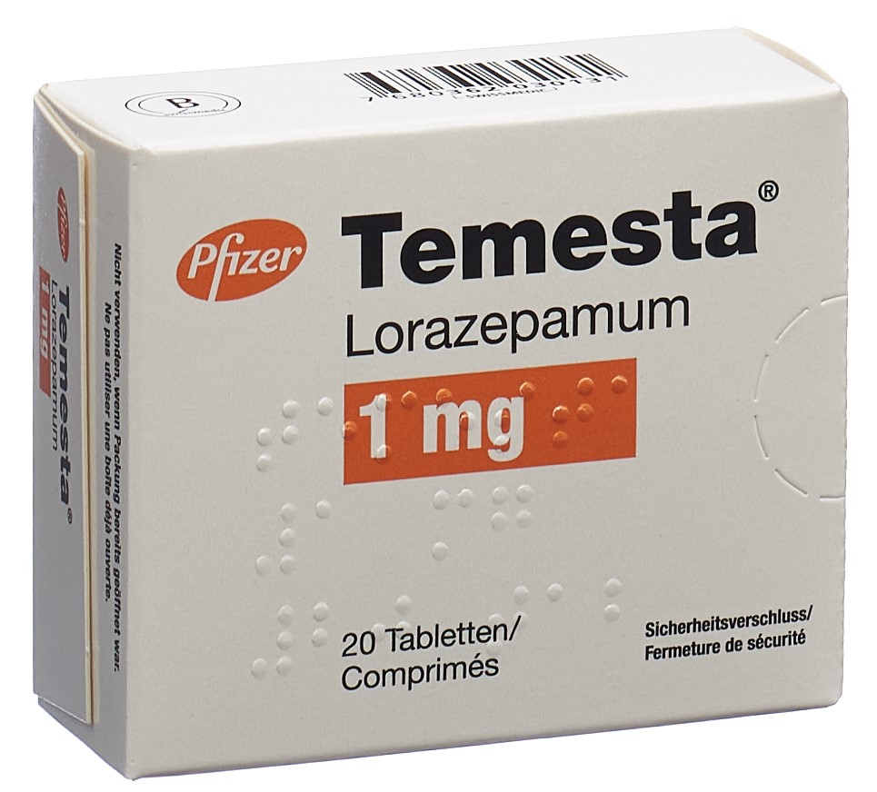 Temesta Tabl 1 mg Blist 20 Stk, Hauptbild