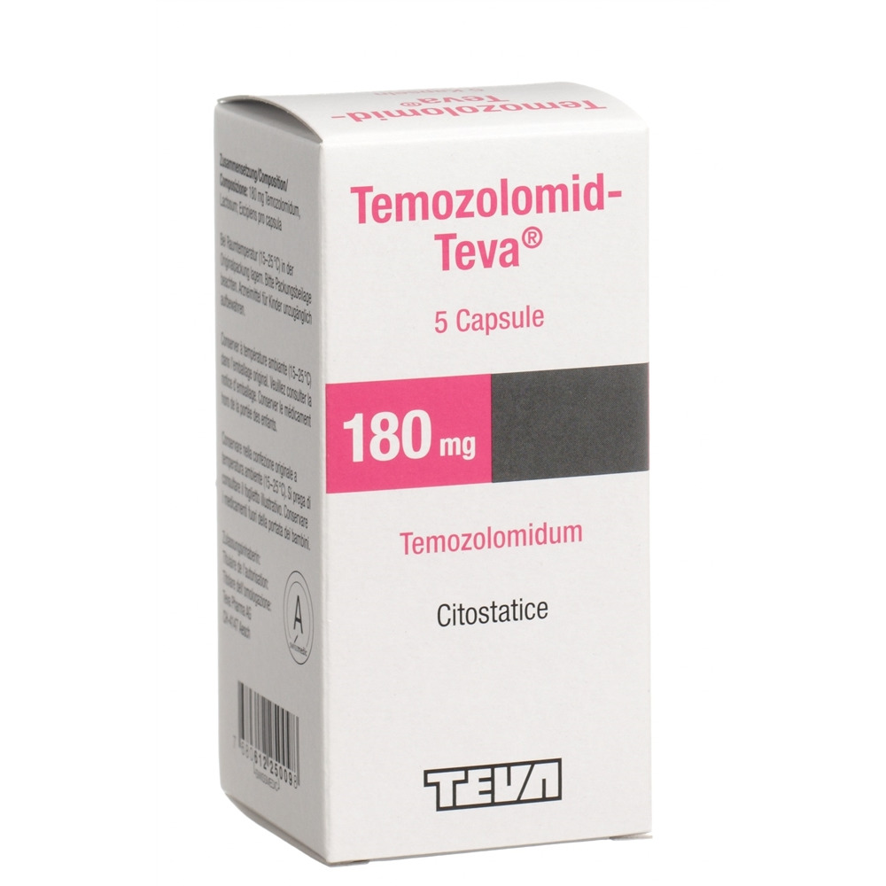 TEMOZOLOMIDE Teva 180 mg, image 2 sur 2